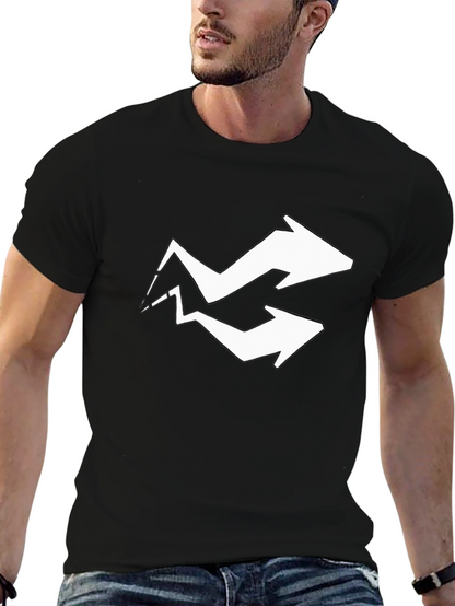 Arrow Graphic Tee - Black Cotton Blend