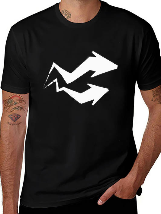 Arrow Graphic Tee - Black Cotton Blend