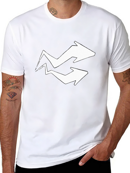 Arrow Graphic Tee - Black Cotton Blend