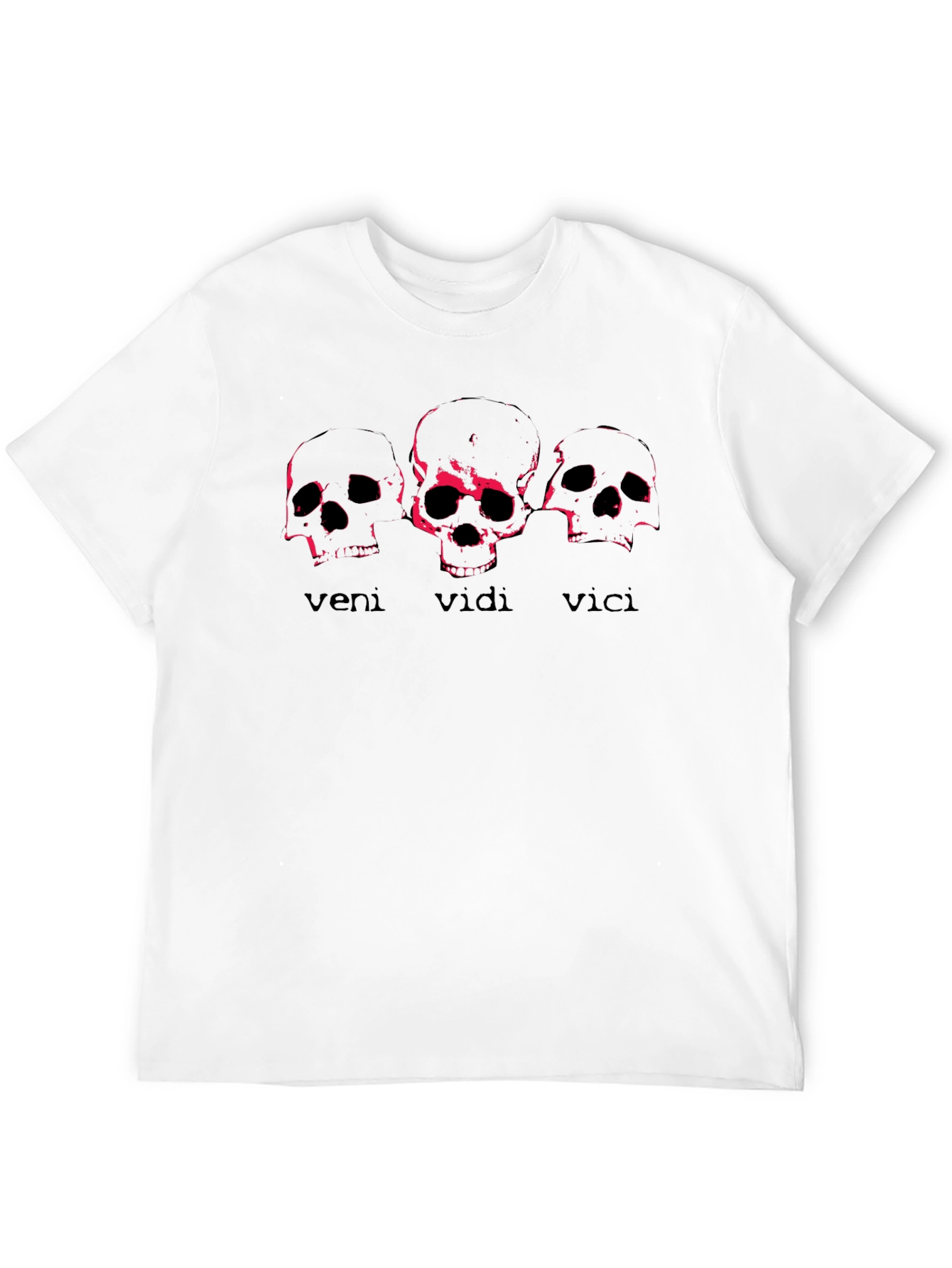 Veni Vidi Vici Skull Graphic Tee - Black