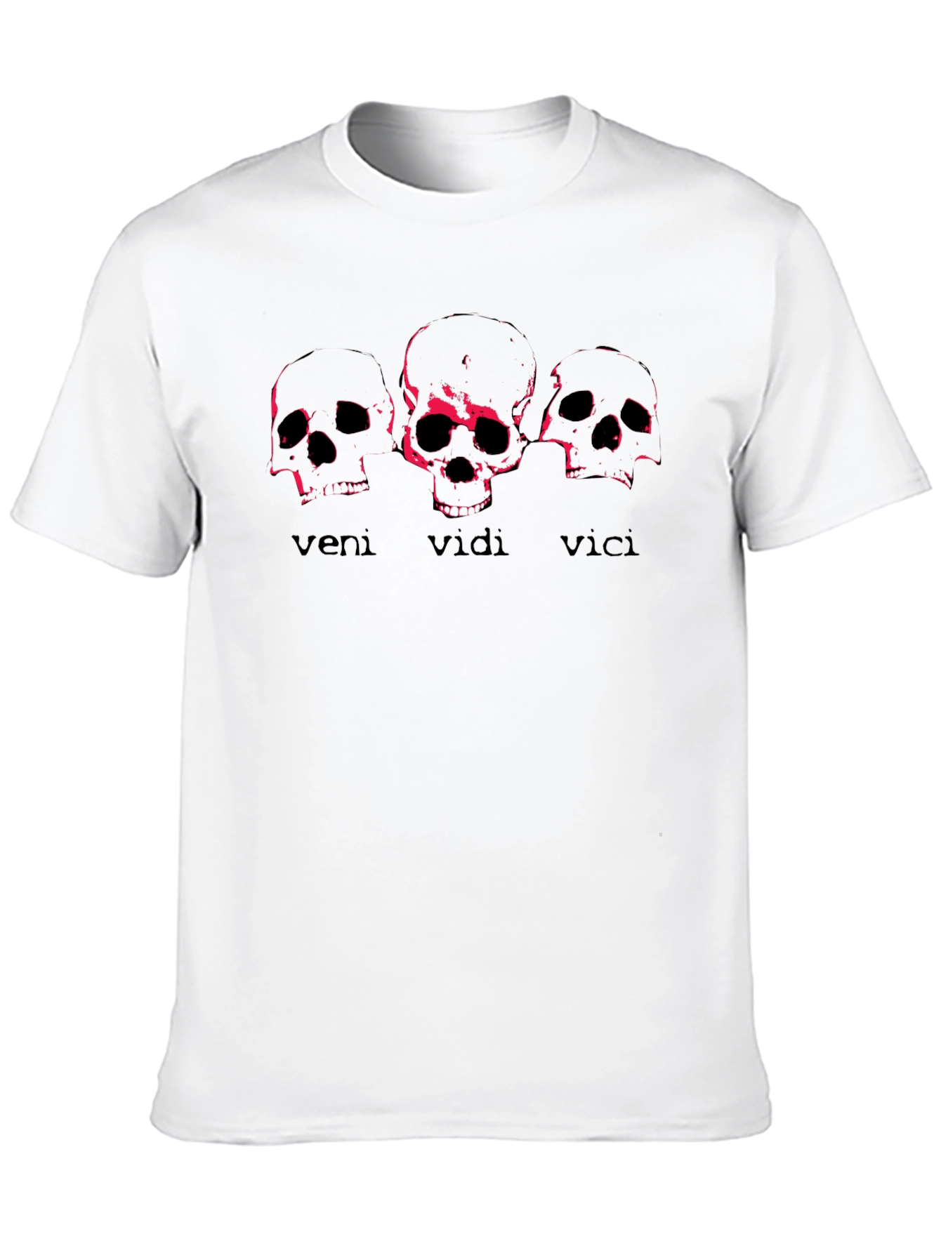 Veni Vidi Vici Skull Graphic Tee - Black