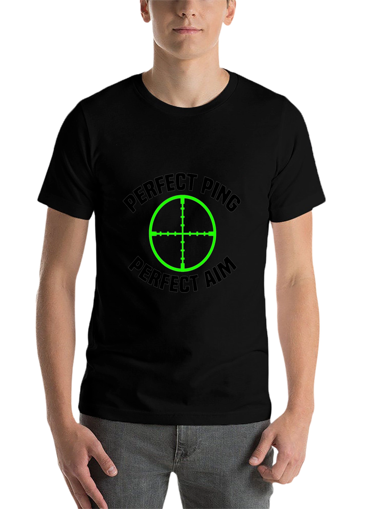 Perfect Ping Aim Black T-Shirt
