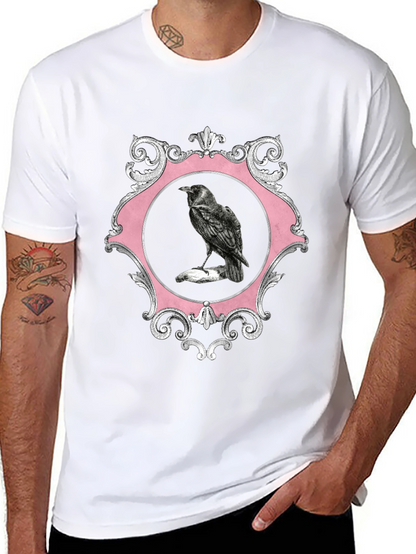 Raven Framed Graphic Tee - Mens Black T-Shirt