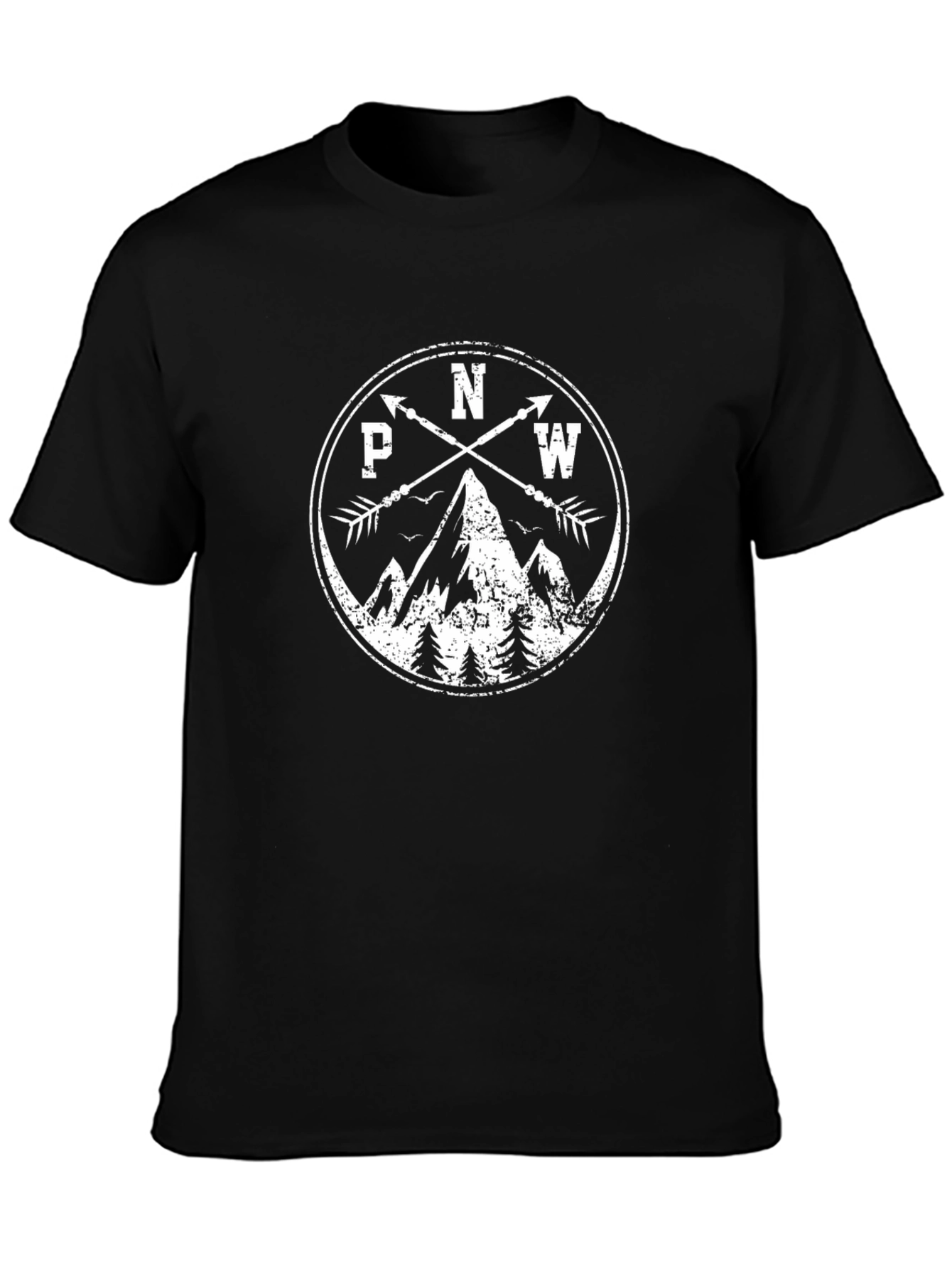 PNW Mountain Arrow T-Shirt - Black
