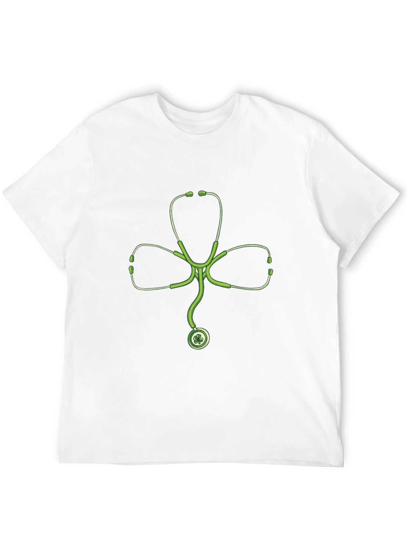 St Patricks Day Shamrock Stethoscope T-Shirt