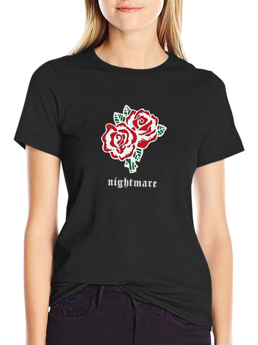 Nightmare Roses Graphic Tee - Black