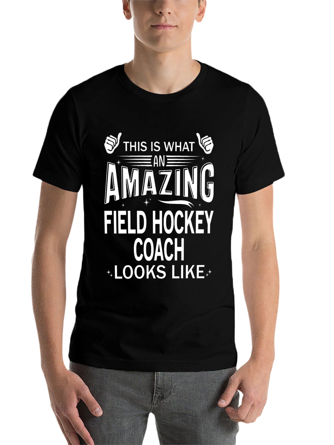 Amazing Field Hockey Coach T-Shirt - Black
