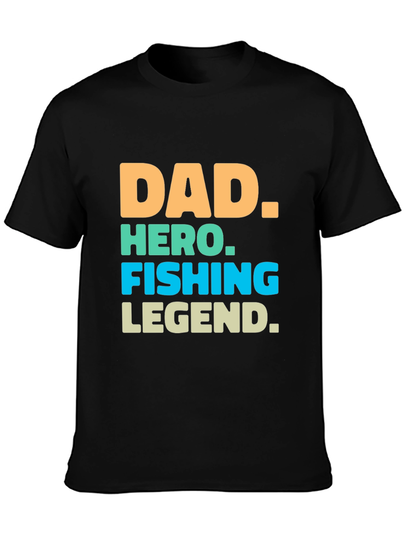 Dad Hero Fishing Legend Graphic T-Shirt
