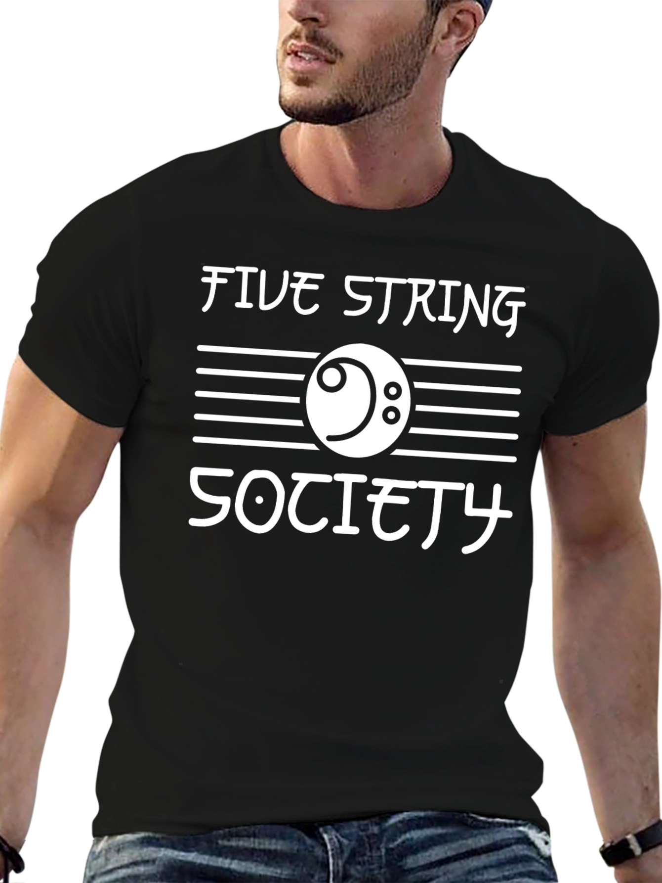 Five String Society Black T-Shirt