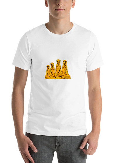 Meerkat Family Black T-Shirt