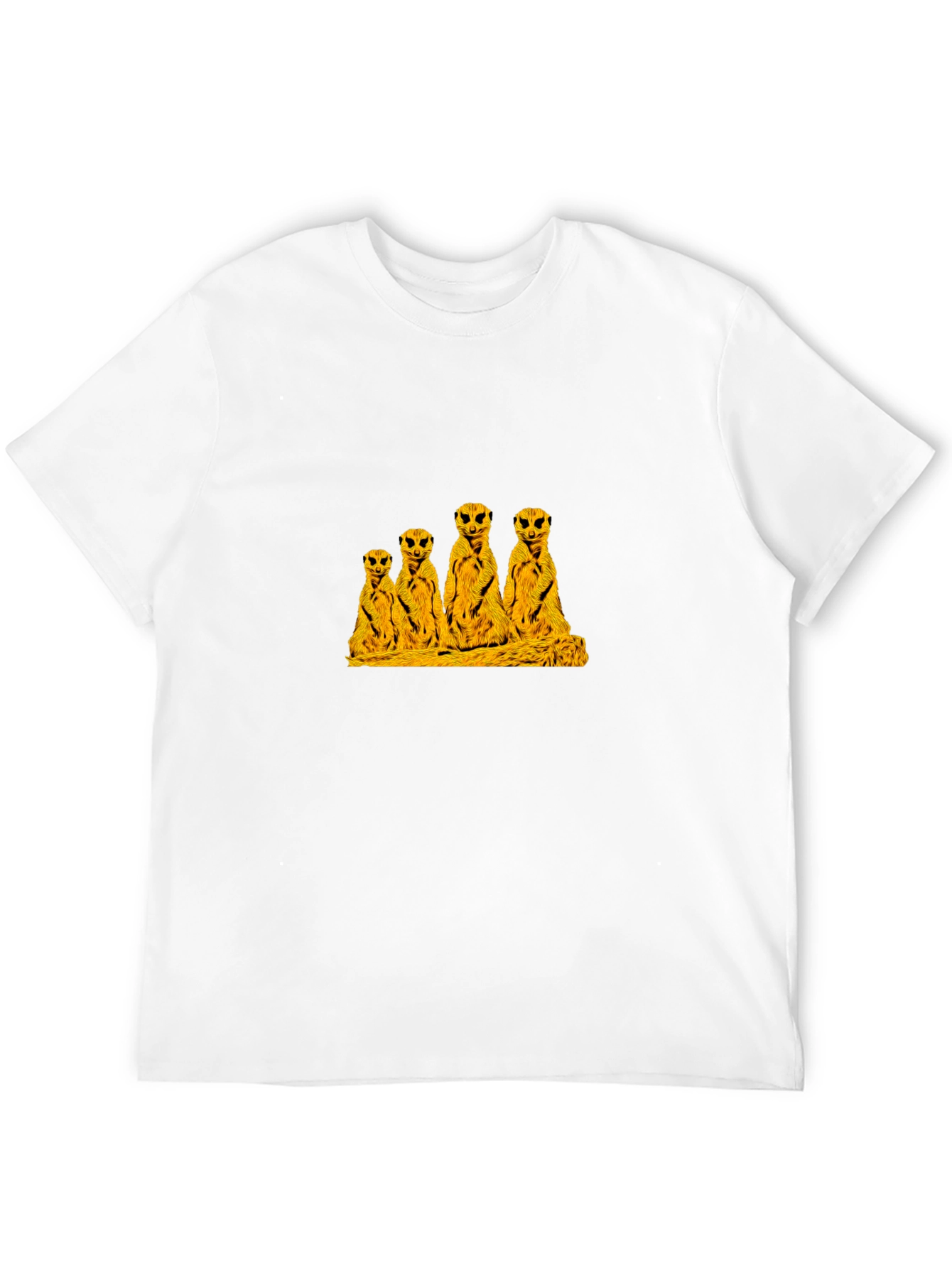 Meerkat Family Black T-Shirt