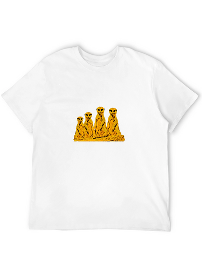Meerkat Family Black T-Shirt