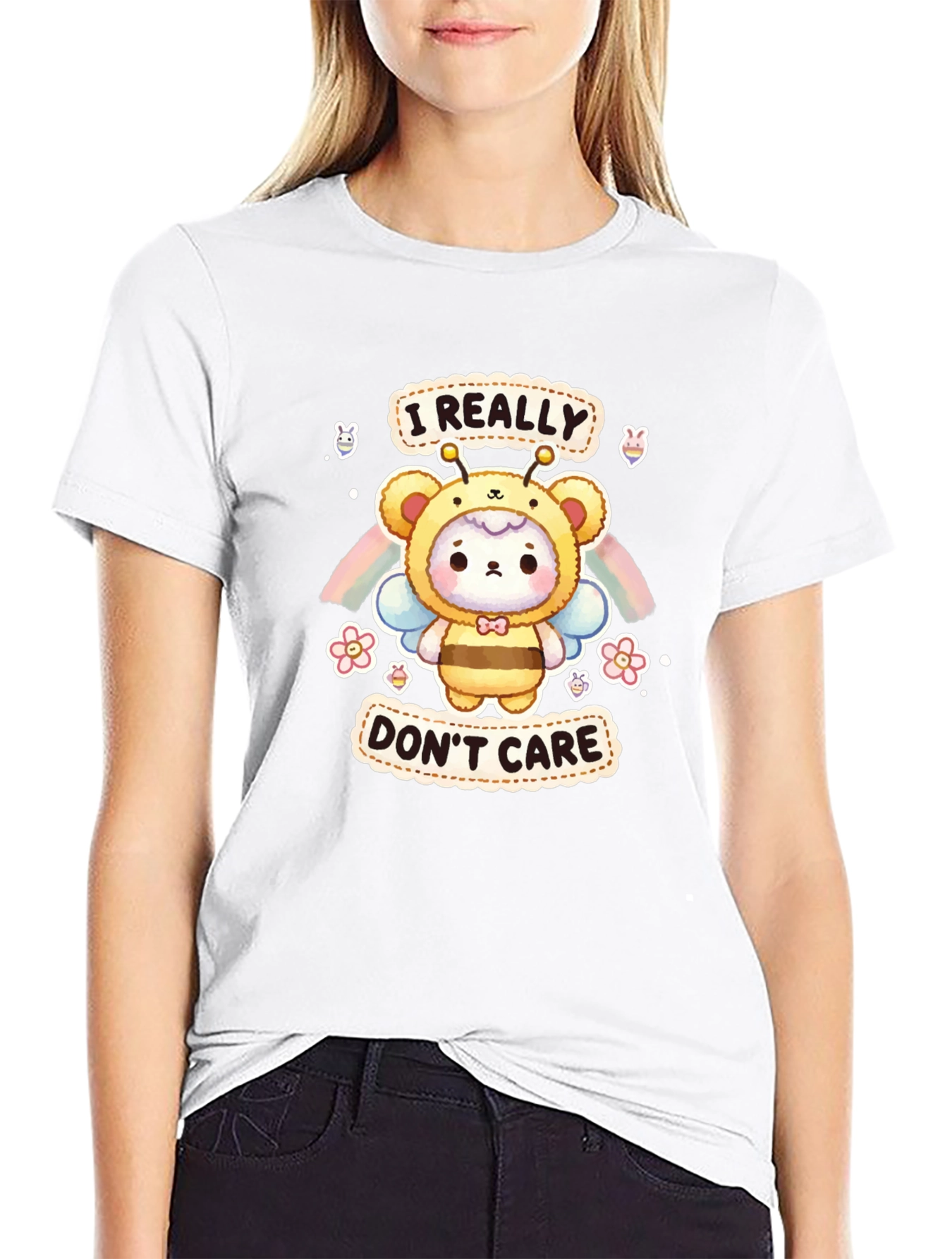I Really Dont Care Bear Bee T-Shirt