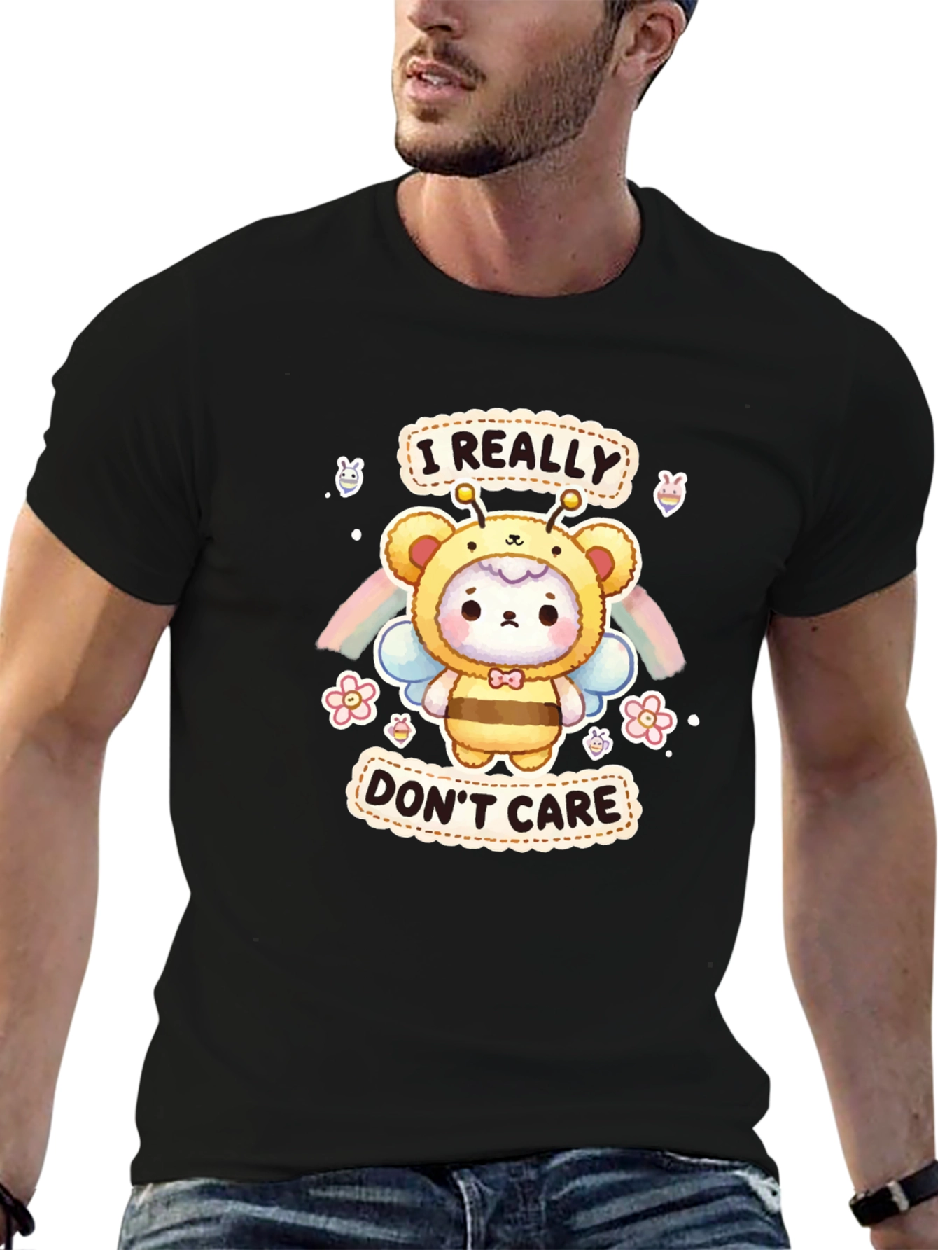 I Really Dont Care Bear Bee T-Shirt