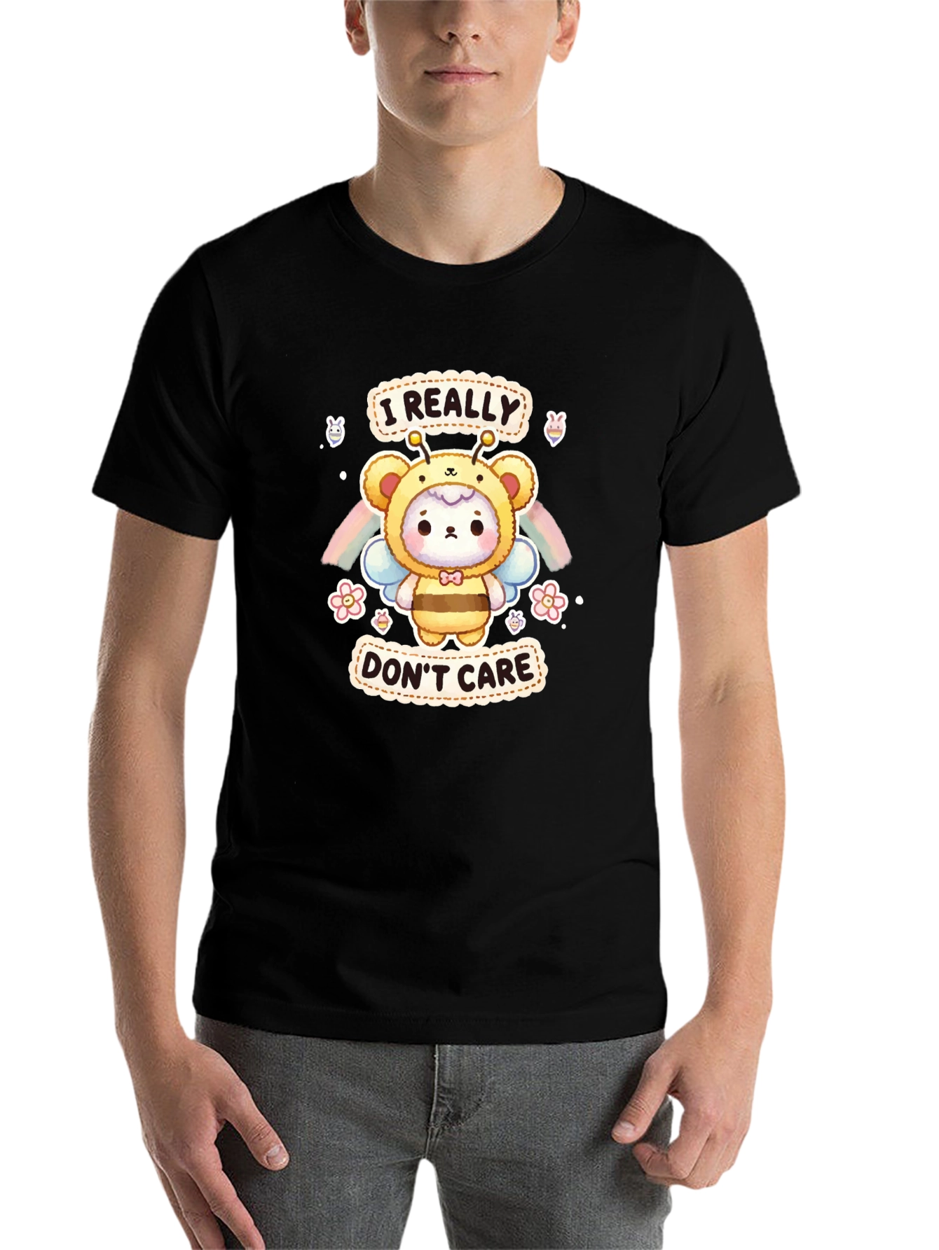 I Really Dont Care Bear Bee T-Shirt