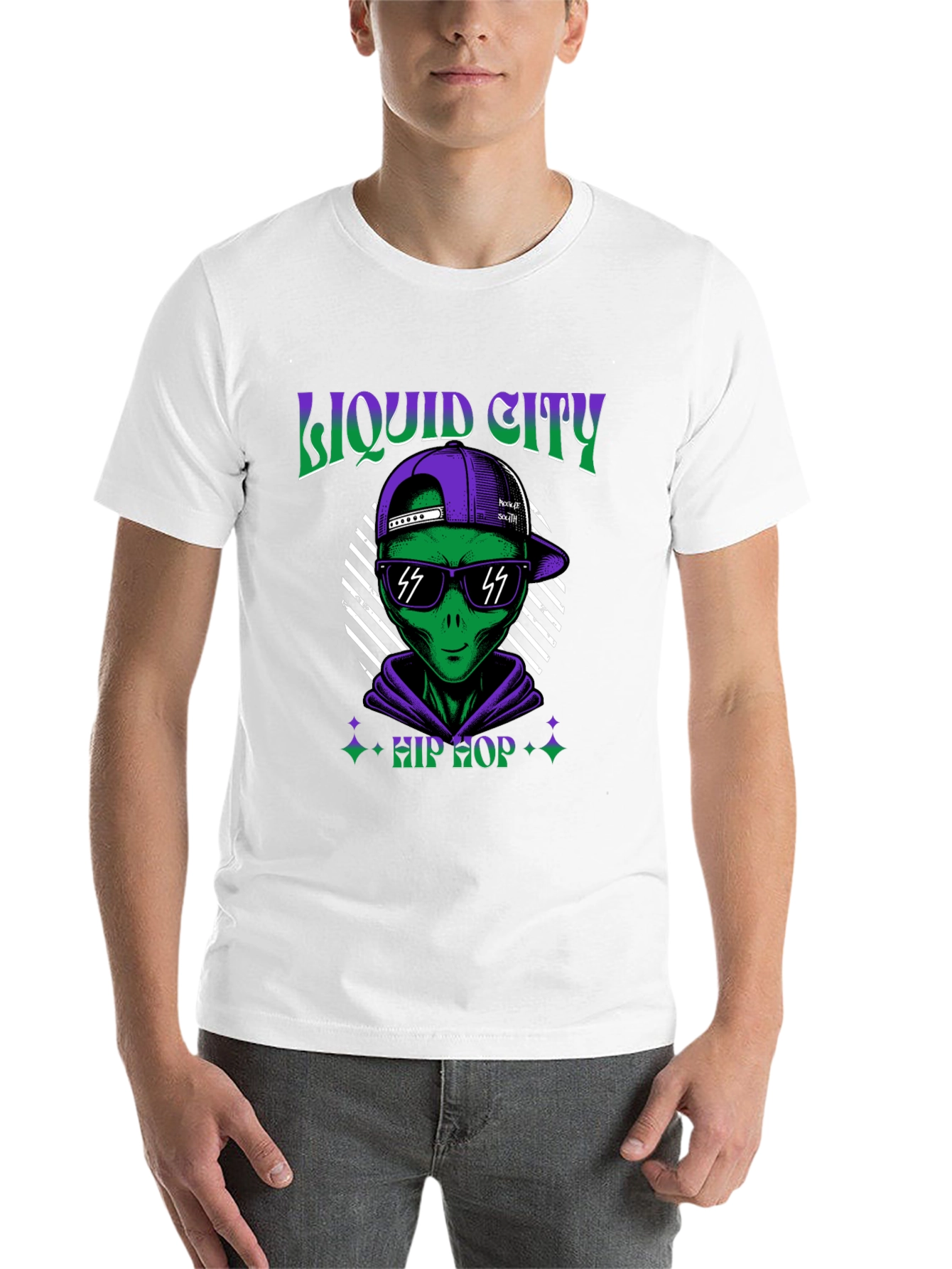Liquid City Hip Hop Alien Graphic Tee