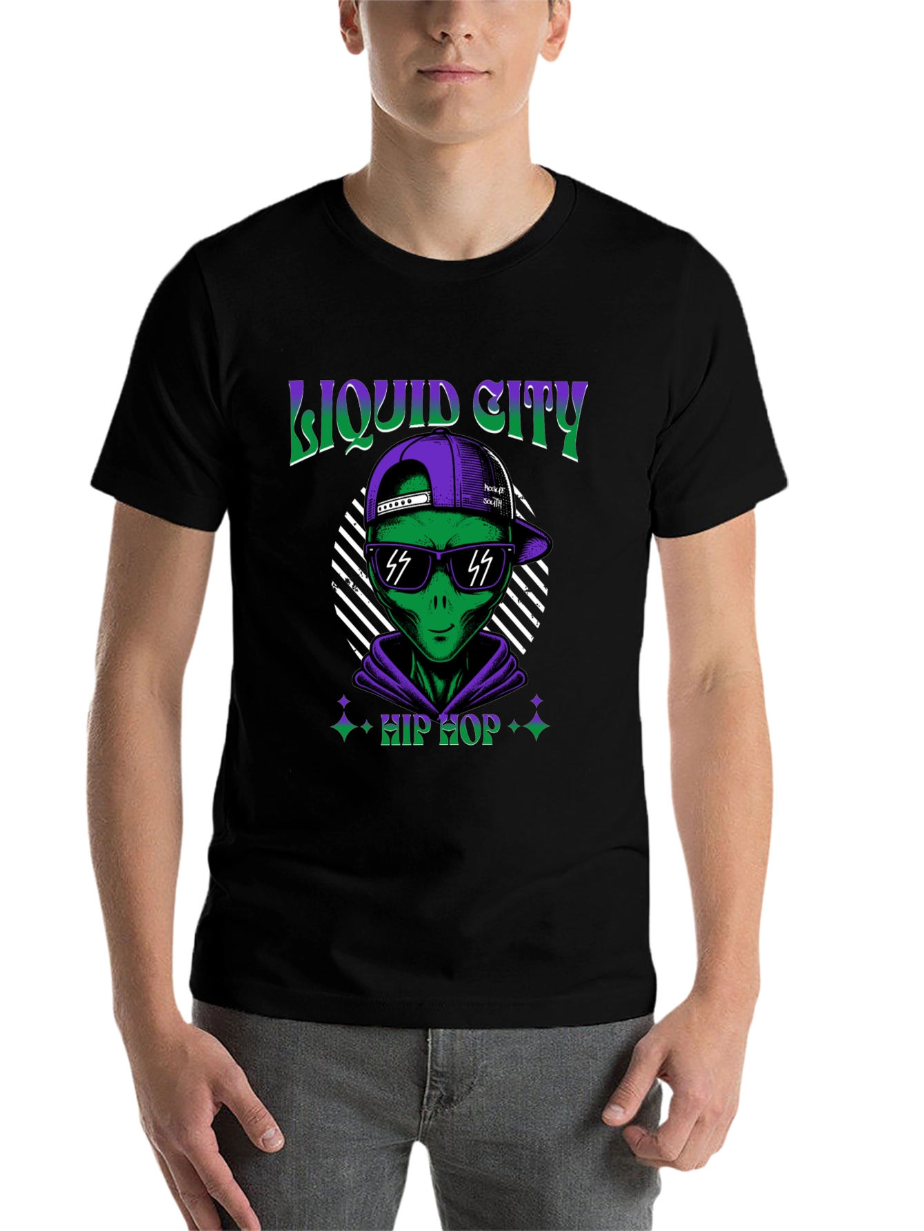 Liquid City Hip Hop Alien Graphic Tee