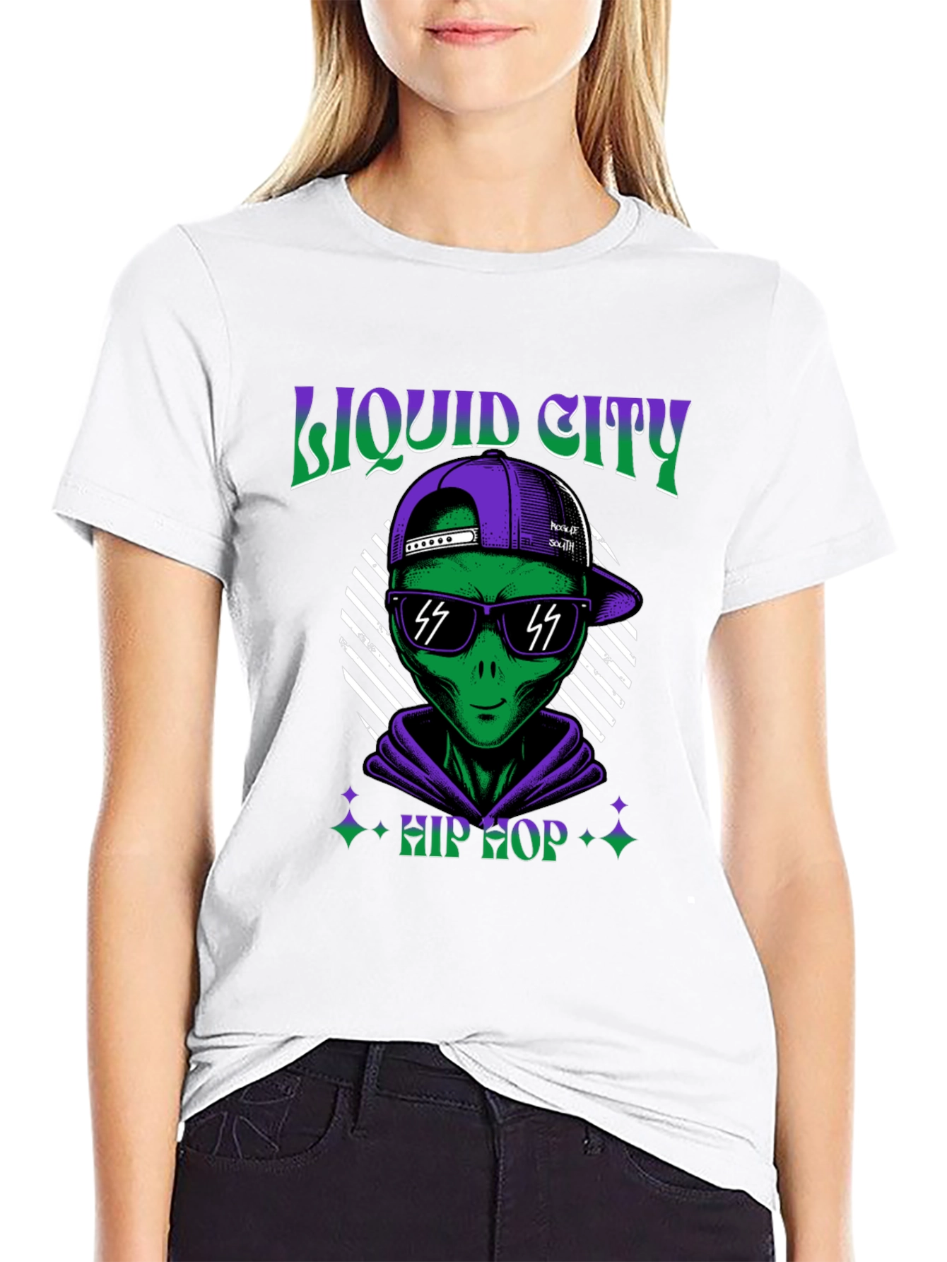 Liquid City Hip Hop Alien Graphic Tee
