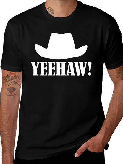Yeehaw Cowboy Hat Graphic Tee - Western Style