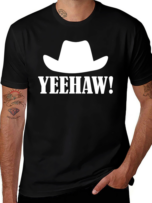 Yeehaw Cowboy Hat Graphic Tee - Western Style