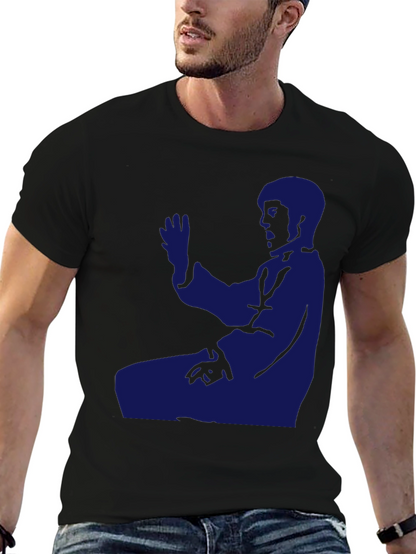 Martial Arts Silhouette T-Shirt - Black