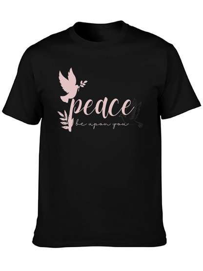 Peace Dove Graphic Black T-Shirt