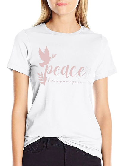 Peace Dove Graphic Black T-Shirt