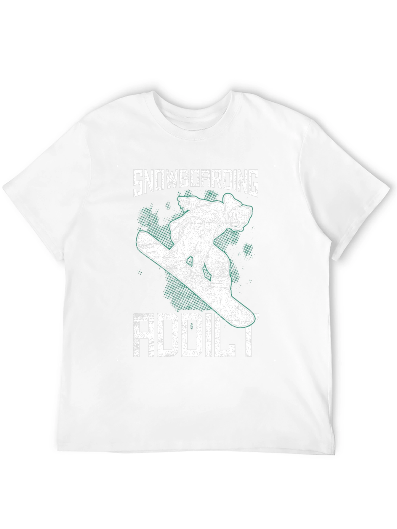 Snowboarding Addict Graphic Tee - Cool Sport T-Shirt