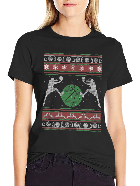 Basketball Christmas T-Shirt