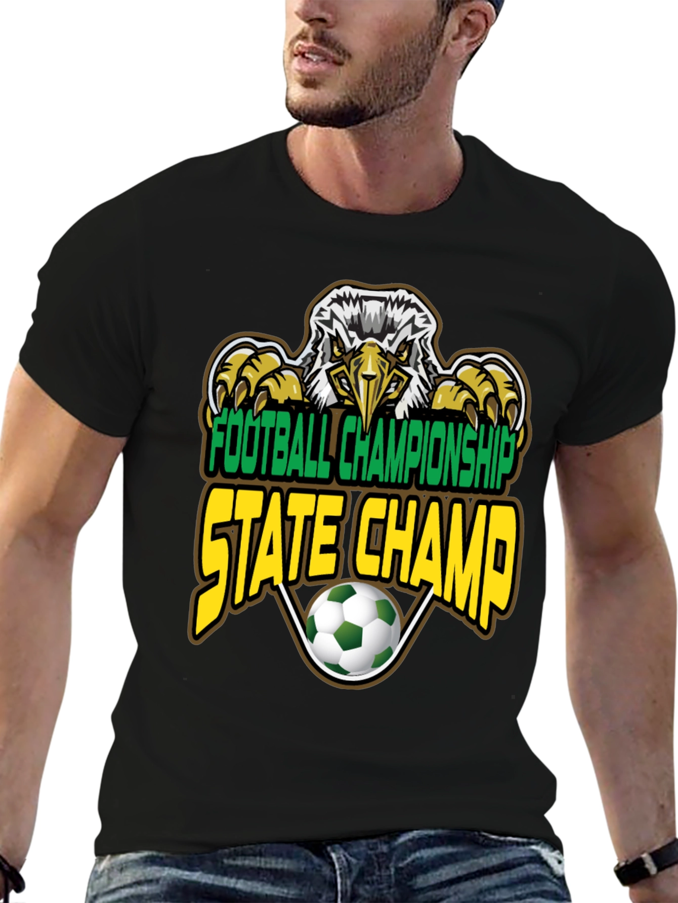 Football Championship State Champ Eagle T-Shirt