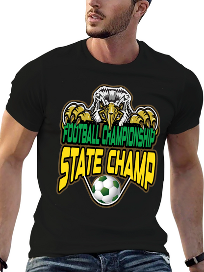 Football Championship State Champ Eagle T-Shirt