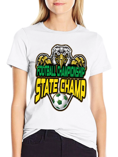 Football Championship State Champ Eagle T-Shirt