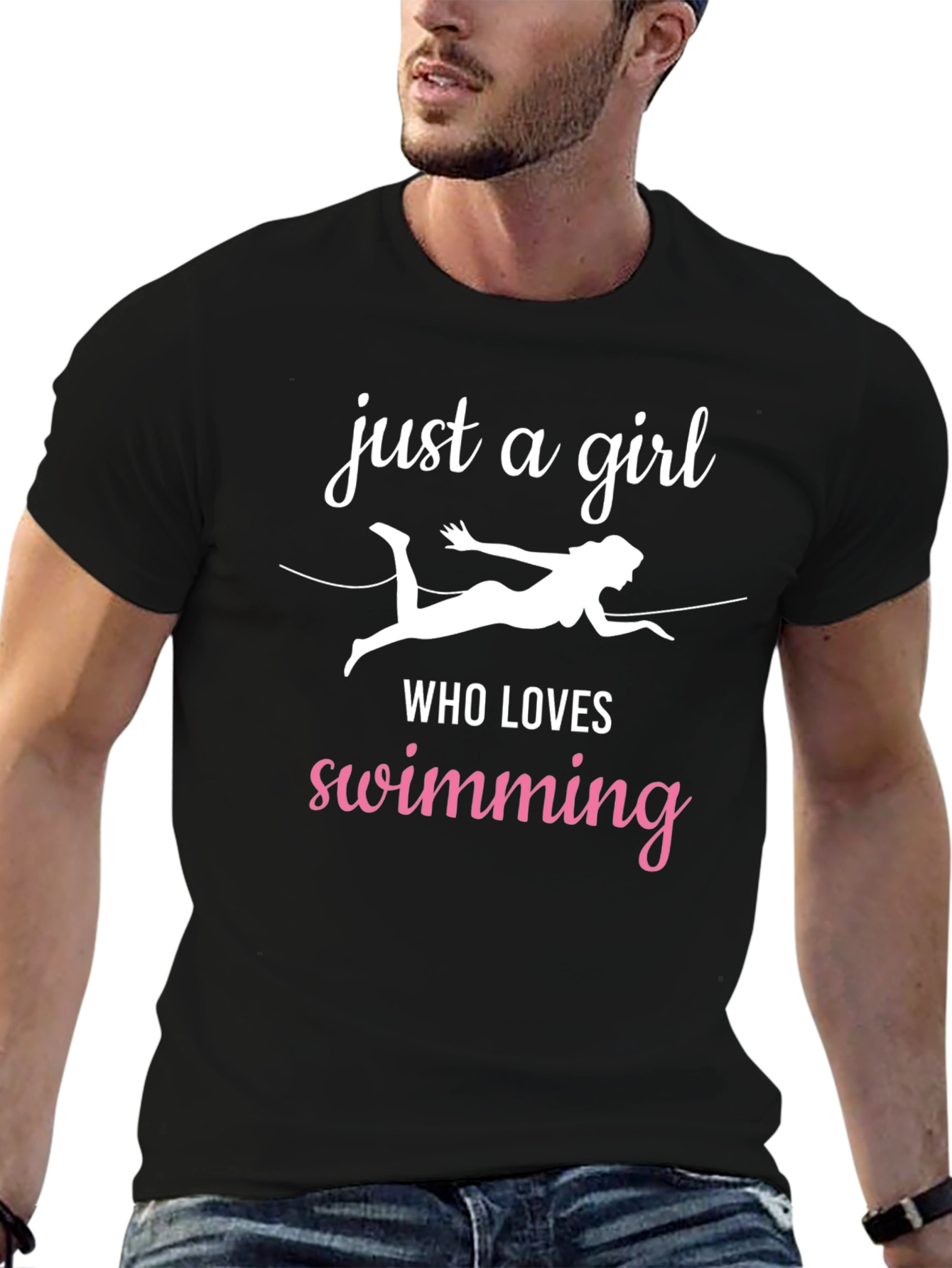 Just a Girl Who Loves Swimming T-Shirt