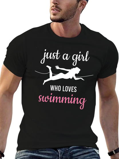 Just a Girl Who Loves Swimming T-Shirt