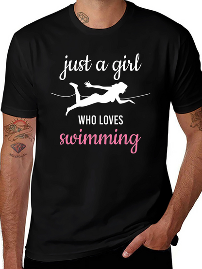 Just a Girl Who Loves Swimming T-Shirt