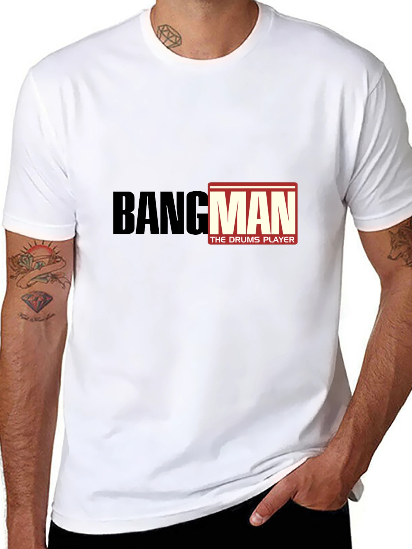 Bangman Drums Player Black T-Shirt
