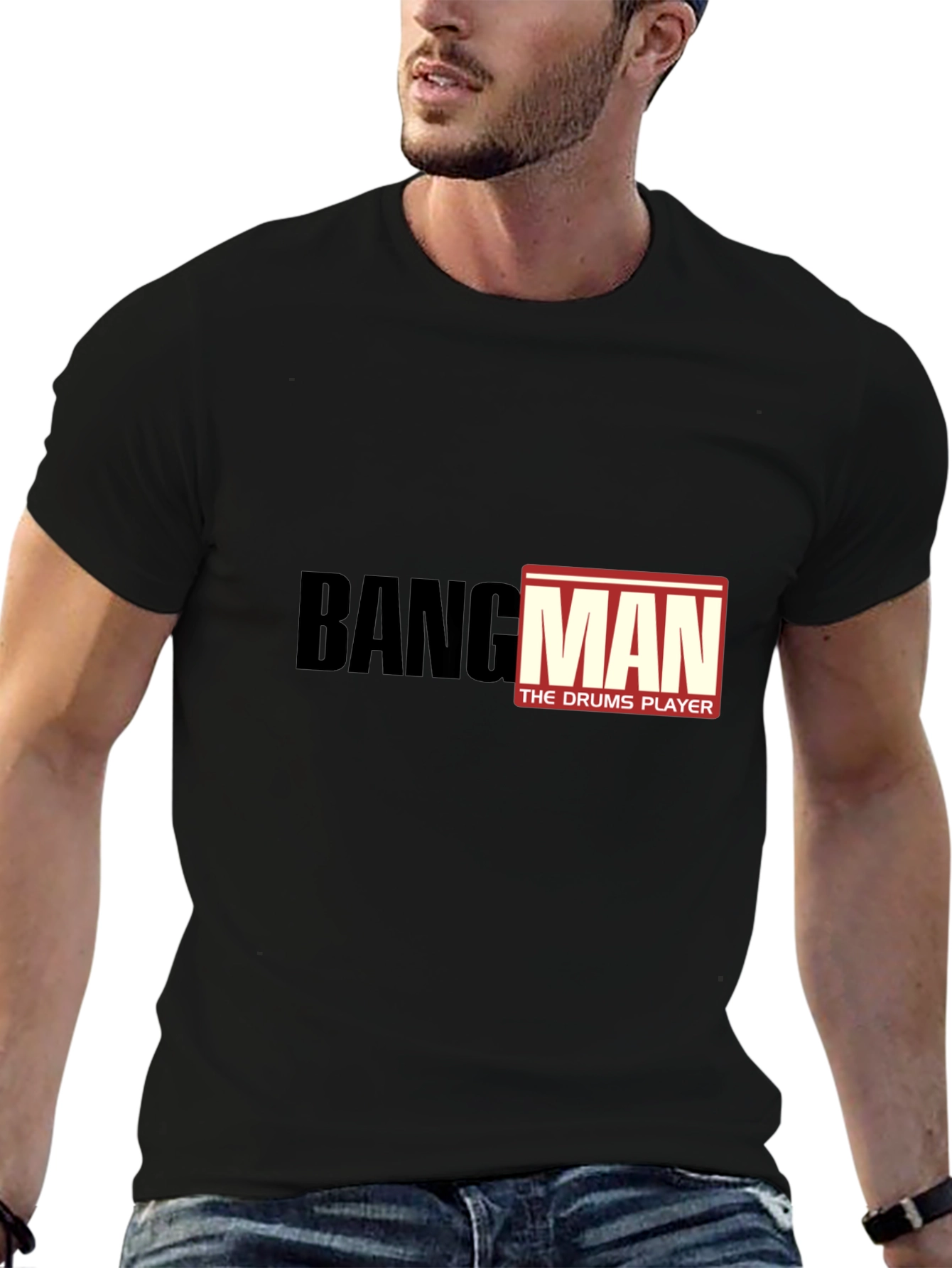 Bangman Drums Player Black T-Shirt