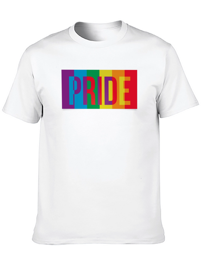 Pride Rainbow Graphic Tee - Soft Cotton Blend