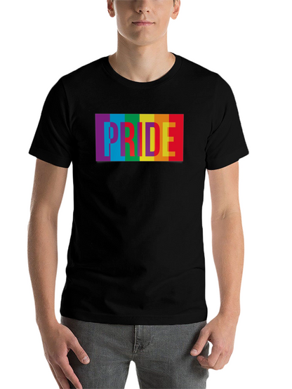 Pride Rainbow Graphic Tee - Soft Cotton Blend