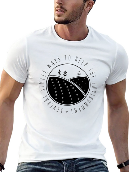 Eco-Friendly Graphic Tee - Help the Environment