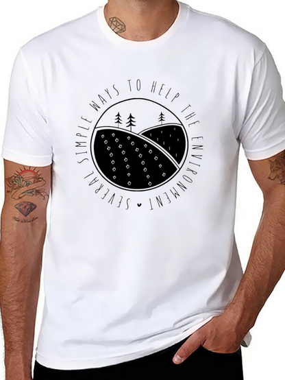 Eco-Friendly Graphic Tee - Help the Environment