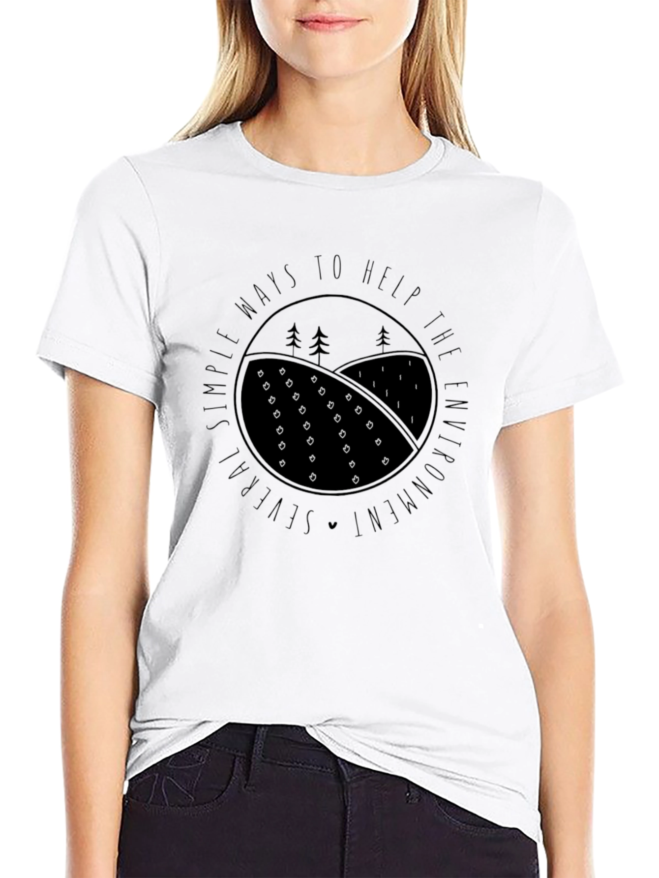 Eco-Friendly Graphic Tee - Help the Environment