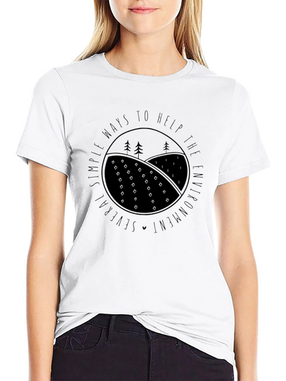 Eco-Friendly Graphic Tee - Help the Environment