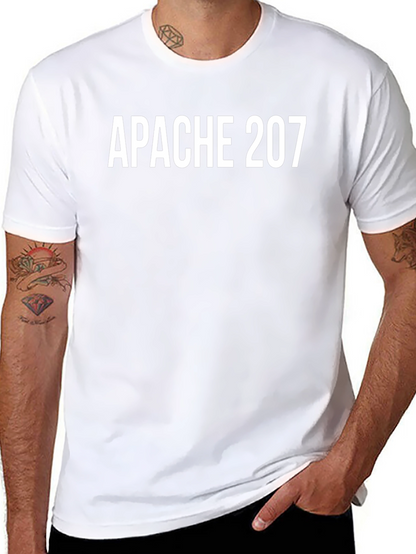 Apache 207 T-Shirt Black Crew Neck Cotton