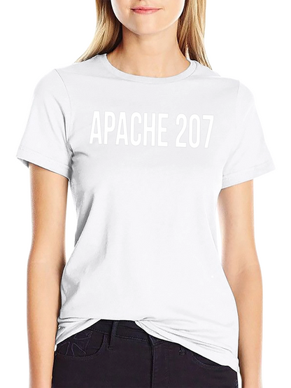 Apache 207 T-Shirt Black Crew Neck Cotton