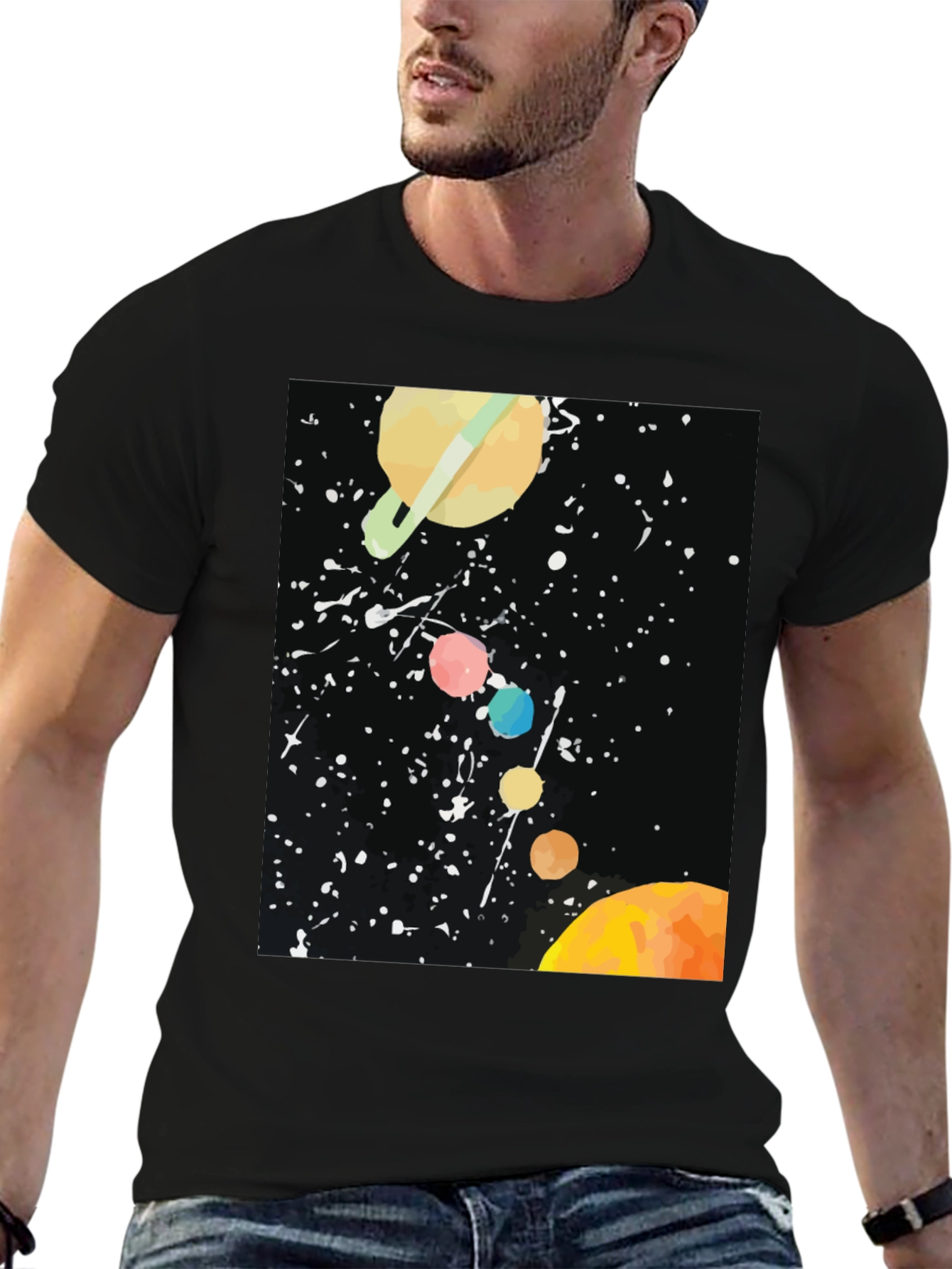 Cosmic Planets Graphic Tee