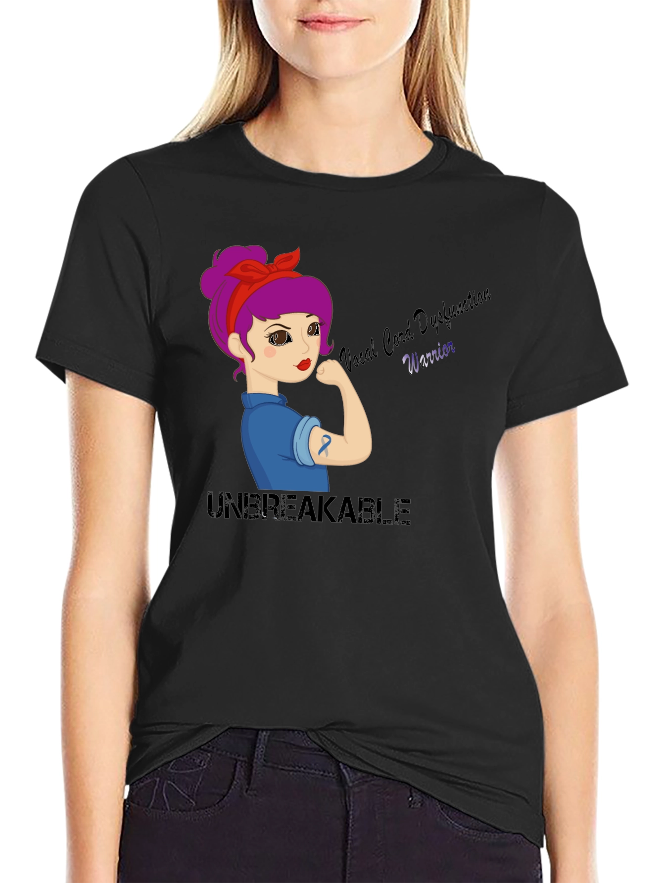 Vocal Cord Dysfunction Warrior T-Shirt