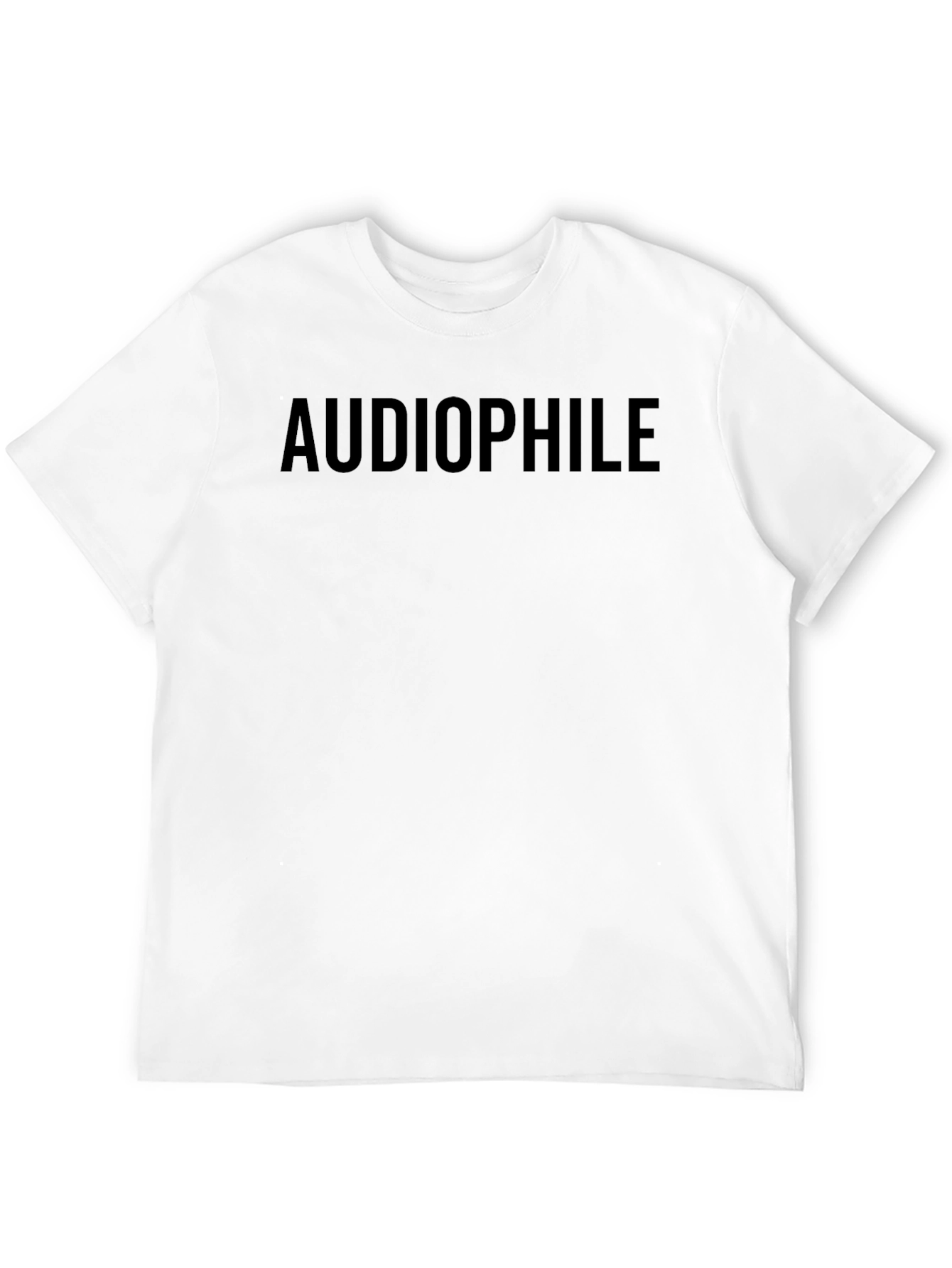 Audiophile Black T-Shirt - Music Lover Tee