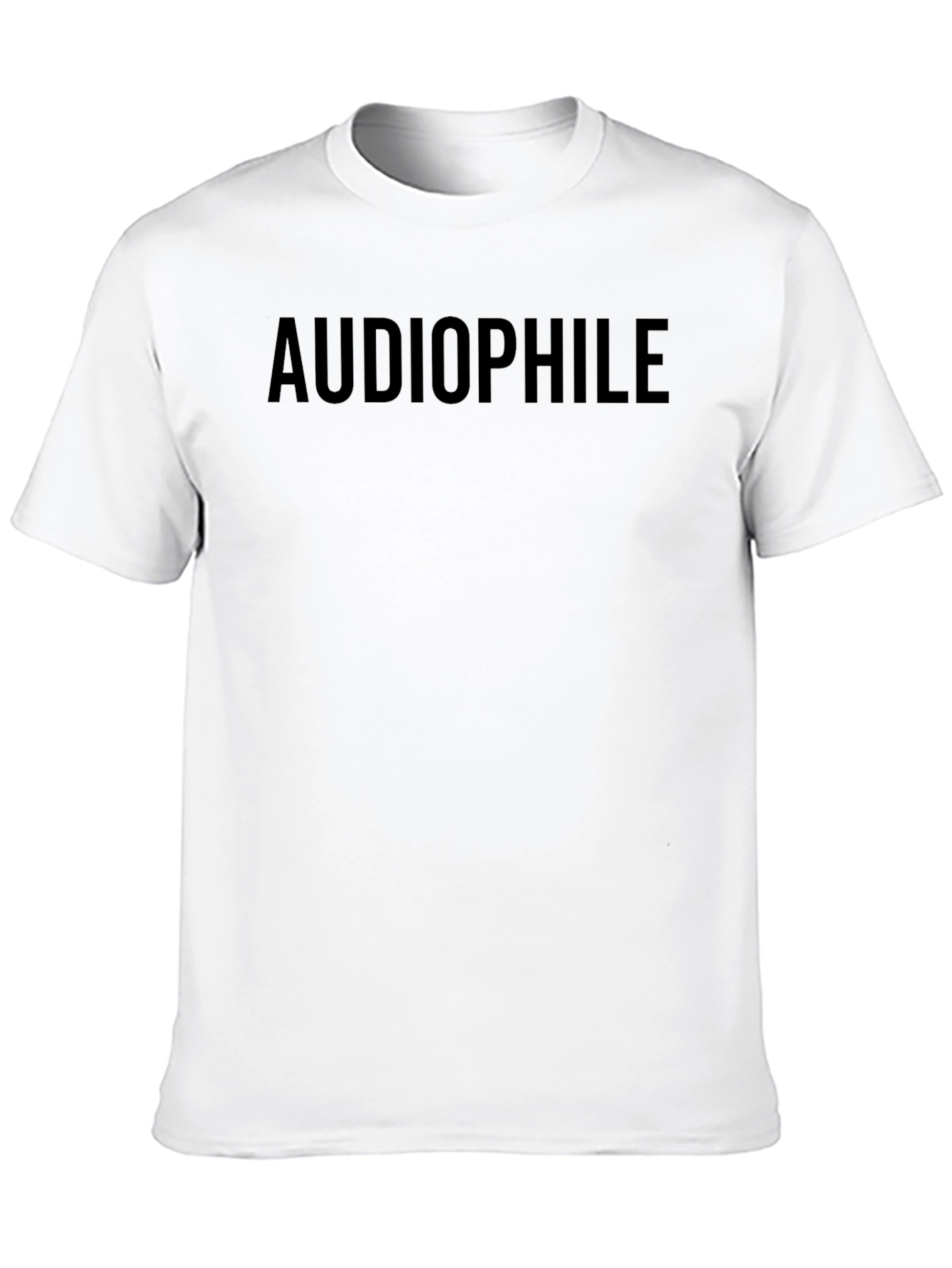 Audiophile Black T-Shirt - Music Lover Tee