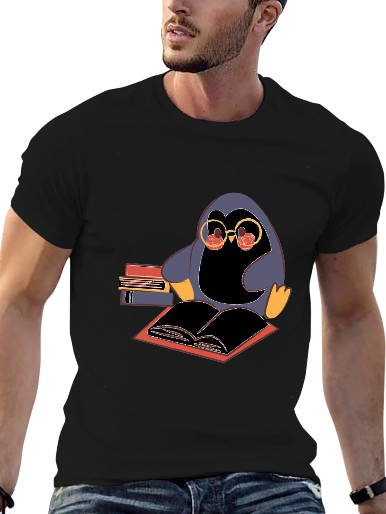 Bookworm Penguin T-Shirt